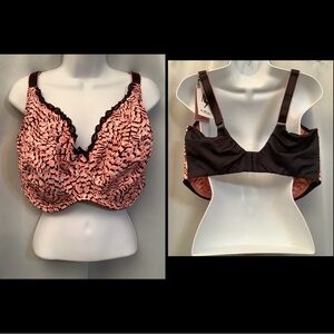 Panache Bra Women’s Size UK 42HH US 42 9D/L Sculptress Bellise Black Cora